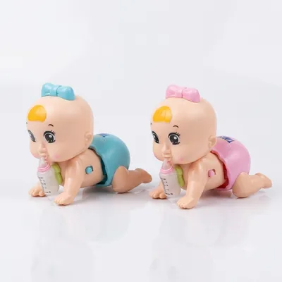 Crawling Baby Doll Toy – Cute Bottle Feeding Baby Toy