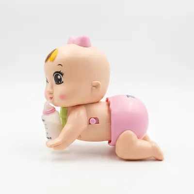 Crawling Baby Doll Toy – Cute Bottle Feeding Baby Toy