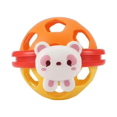 Baby Rolling Rattle Ball Toy – Colorful Sensory Play Ball
