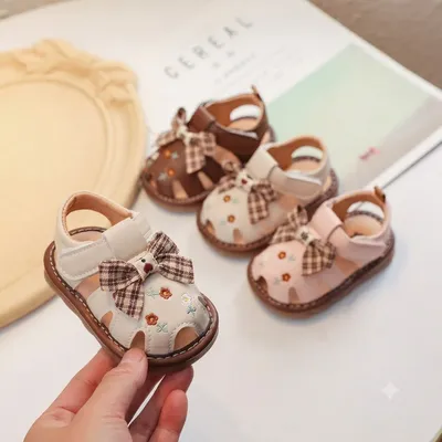 Little Blossom Bow Baby Sandals