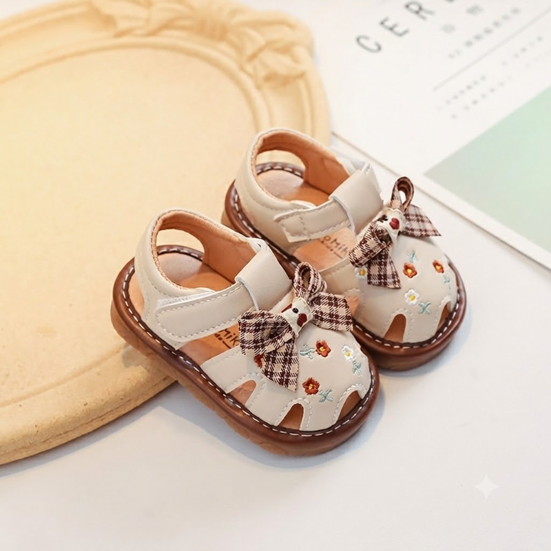 Little Blossom Bow Baby Sandals