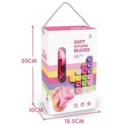 48-Piece Soft Building Blocks Set