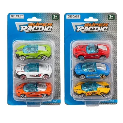 Super Racing 3-Piece Die-Cast Sports Car Set