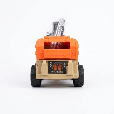 Military Armored Vehicle Toy with Rotating Roof Turret – Assorted Colors