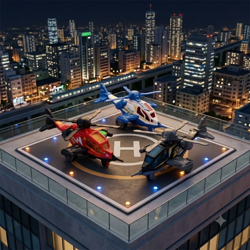 City Rescue Toy Helicopter Set