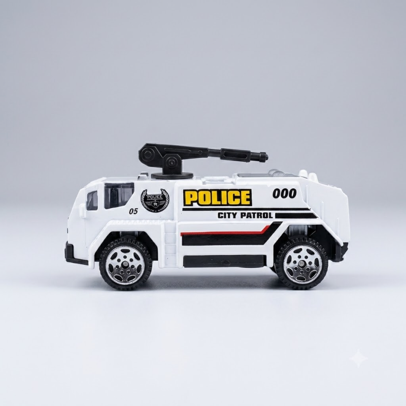 6-Piece Die-Cast Police Vehicle Toy Set