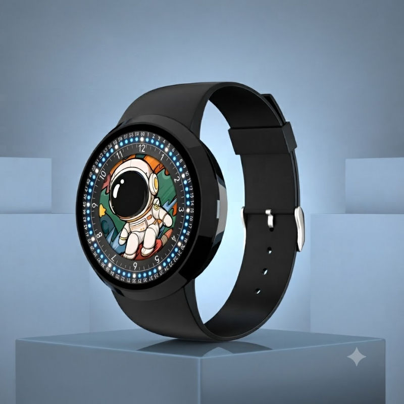 Starry Astronaut Rotating Dial Fashion Watch