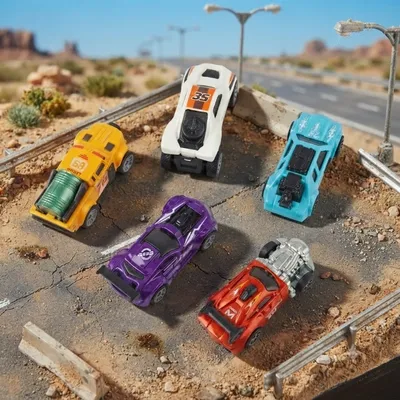 5-Piece Alloy Pull-Back Adventure Car Set