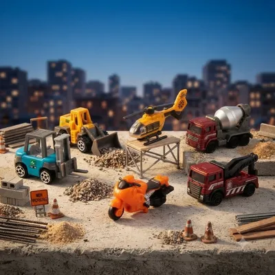 5-Piece Alloy Engineering & Rescue Vehicle Set