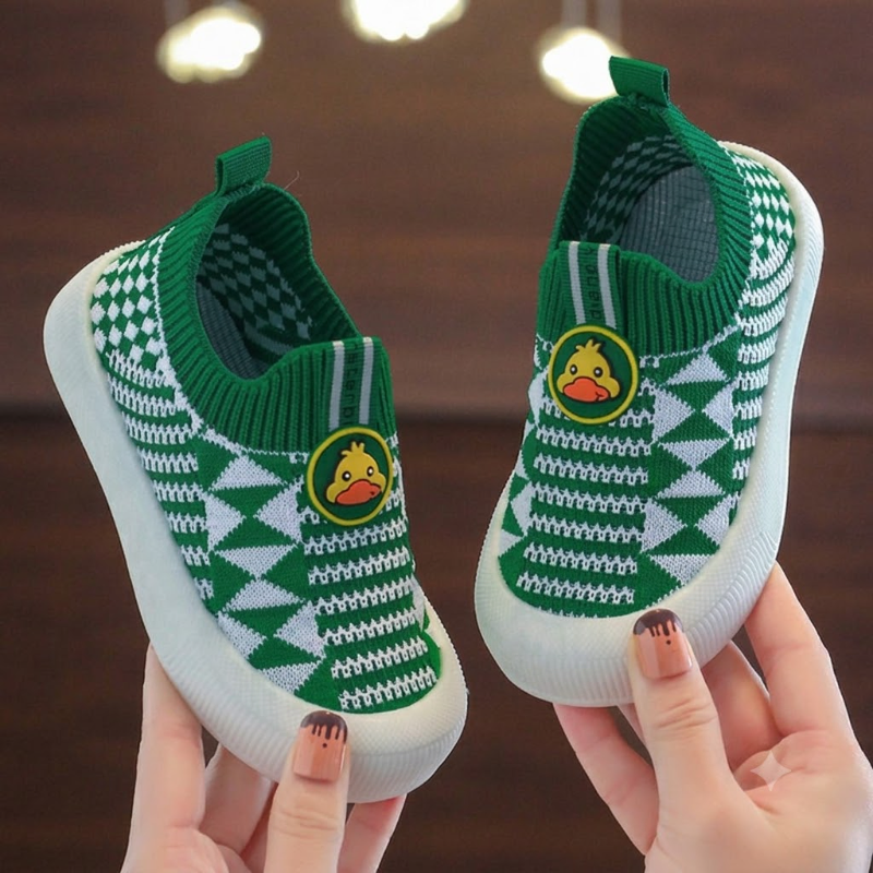 Little Ducklings Breathable Mesh Slip-On Sneakers for Toddlers