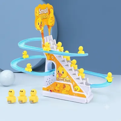 Little Duck Electric Stair-Climbing Race Track Toy Set 