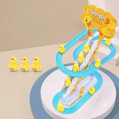 Little Duck Electric Stair-Climbing Race Track Toy Set 