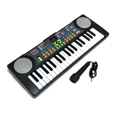 Kids 37-Key Electronic Musical Keyboard with Microphone & Dual Speakers-OT
