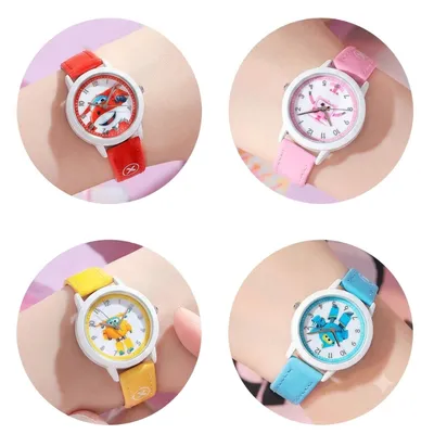 Sky Bot Adventure Kids’ Analog Watch – Blue & Yellow
