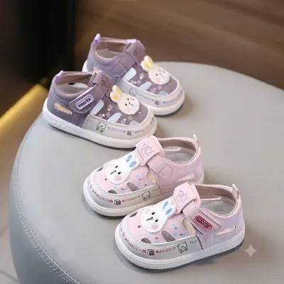 Bunny Bloom Toddler Sandals – Cute Closed-Toe Velcro Shoes