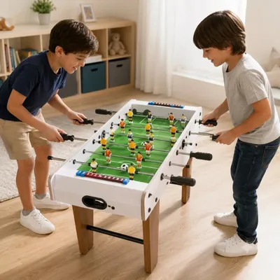 Kick Master Mini Tabletop Football Game – Family Foosball Challenge-OT