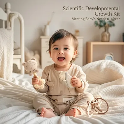 Little Dreamers Deluxe Baby Rattle & Teether Sensory Gift Set-OT