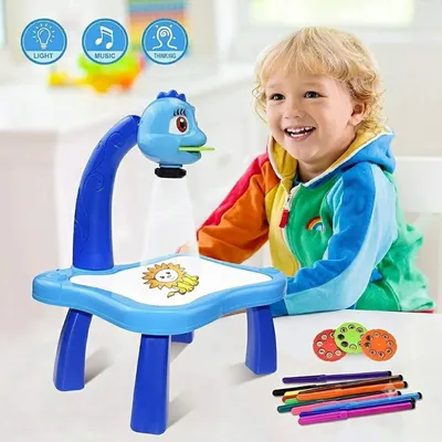 Magic Trace Kids Projector Painting Table with 19 Color Pens-OT