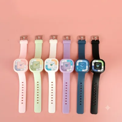 Color Pop Square Kids’ Analog Wristwatch