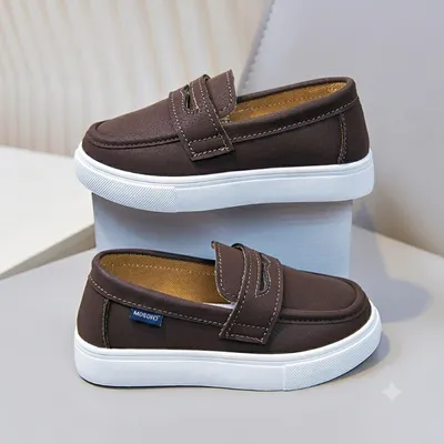 Junior Classic Brown Penny Loafer Sneakers