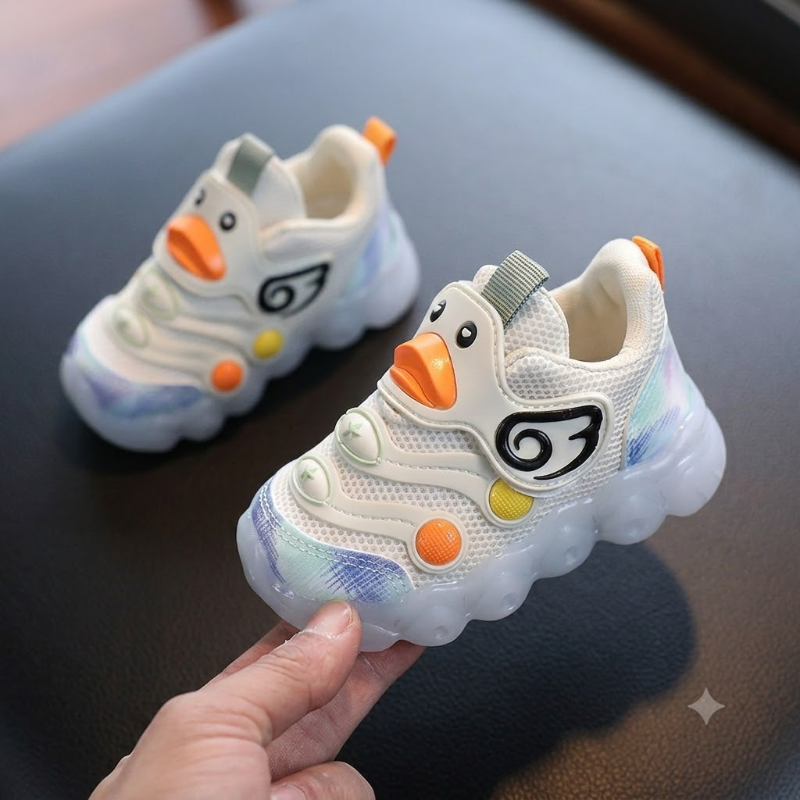 Ducky Glow LED Light-Up Kids Sneakers