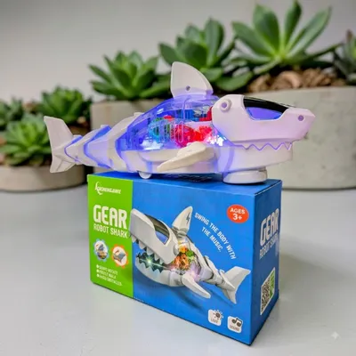 Dancing Gear Robot Shark – Light, Music & Moving Gear Toy for Kids