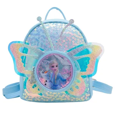 Frozen Elsa Butterfly Glitter Kids Backpack