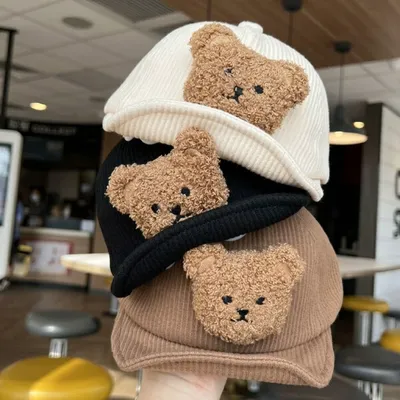 Little Teddy Corduroy Kids Cap