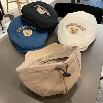 Little Bear Embroidered Kids Cap