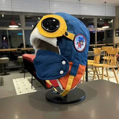 Kids Aviator Pilot Winter Hat with Goggles