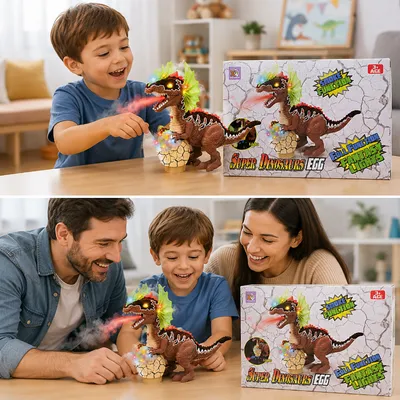 Super Dinosaur Egg – Roaring Smoke & Fantasy Light-Up Dinosaur Toy-OT