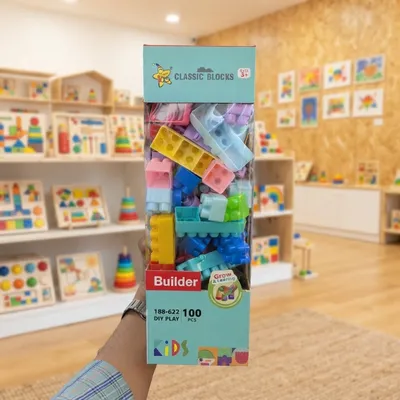 Classic Builder 100-Piece Big Building Blocks Set