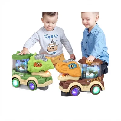 Dino Monster Truck – Auto Drive, Light, Sound & Smoke Toy-OT