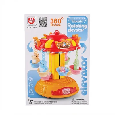 360° Electric Rotating Elevator Toy – Light & Sound Interactive Kids Ride