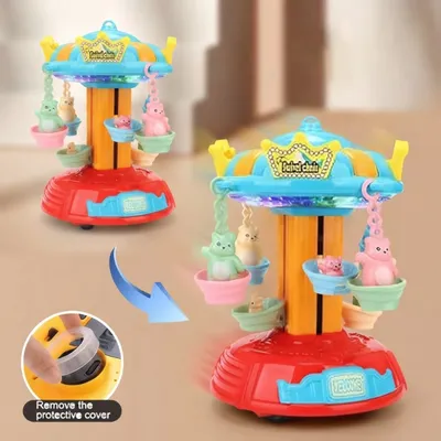 360° Electric Rotating Elevator Toy – Light & Sound Interactive Kids Ride