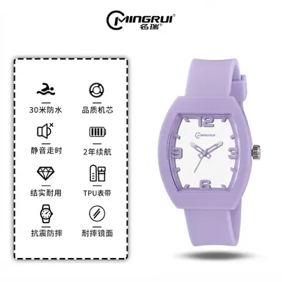 Kids Color Pop Classic Watch – Stylish Silicone Strap Analog Wristwatch