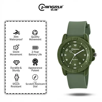 Color Flex Kids Classic Watch – Stylish Round Dial Silicone Strap Watch