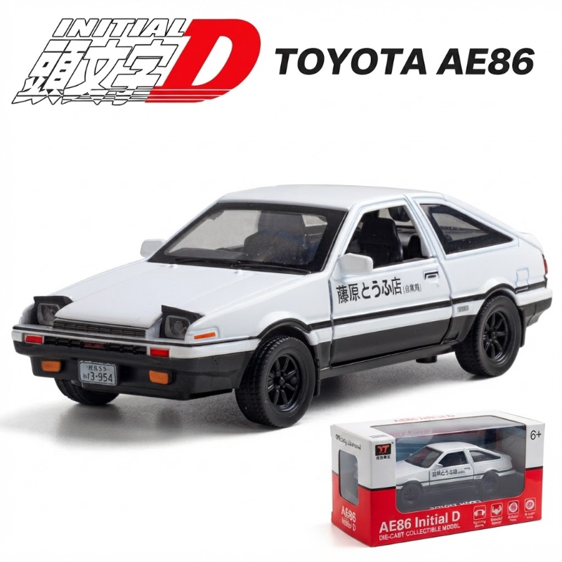 AE86 Initial D Toyota Trueno Die-Cast Collectible Model Car