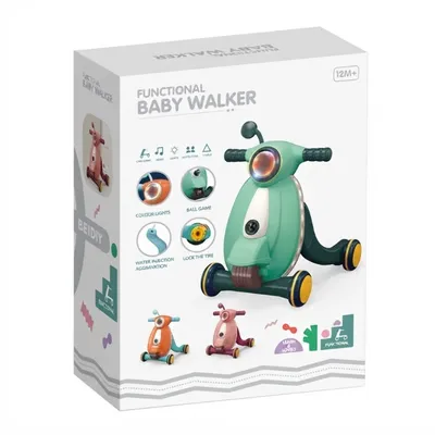 Multifunctional Baby Walker Scooter – Interactive Learning & Push Toy