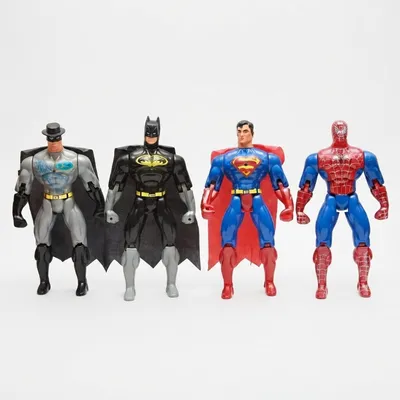 Super Heroes Action Figure Set – 4-Piece Hero Adventure Toy Collection