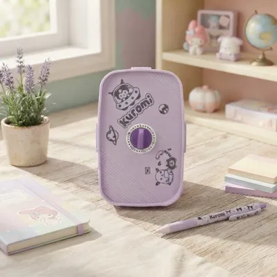Kuromi Cute Mini Lockable Storage Case – Kids’ Stationery & Accessories Organizer