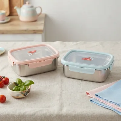 Premium Stainless Steel Airtight Lunch Box – Leak-Resistant Food Storage Container🥗