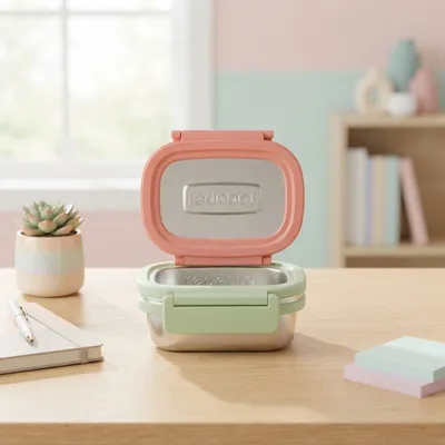 Premium Stainless Steel Mini Lunch Box – Stylish Compact Food Storage Container