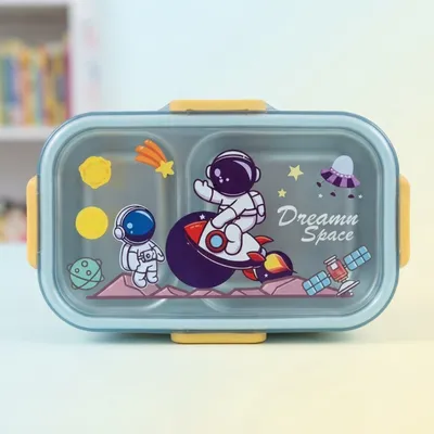 Cute Kids Leak-Resistant Lunch Box – Colorful Portable Food & Snack Container