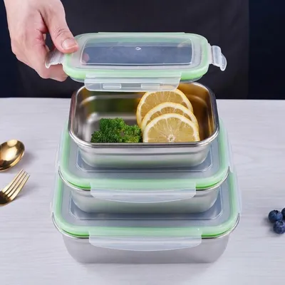 Premium Stainless Steel Airtight Food Storage Container 