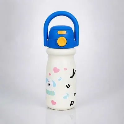 Kawaii Kids Water Bottle – Cute Handle Bottle for School, Travel & Everyday Use