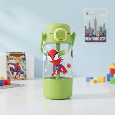 Kids Cartoon Water Bottle with Straw – Cute Portable Drinking Bottle🥤