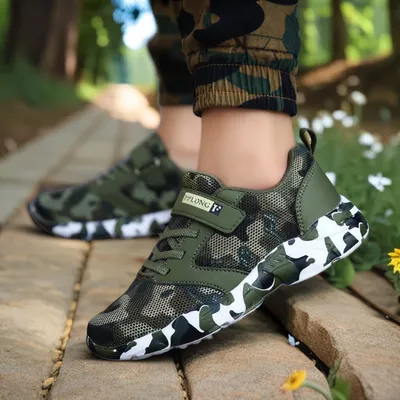 Kids Camouflage Sport Sneakers – Lightweight Outdoor & Active Shoes