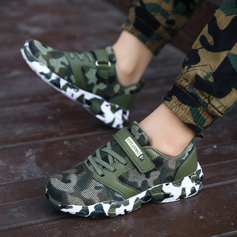 Kids Camouflage Sport Sneakers – Lightweight Outdoor & Active Shoes