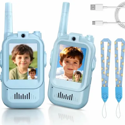 Kids Video Walkie Talkie – Rechargeable 2-Piece